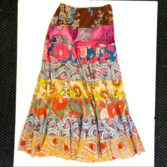 LOOK Dresses & Skirts - Patchwork Maxi Circle Skirt